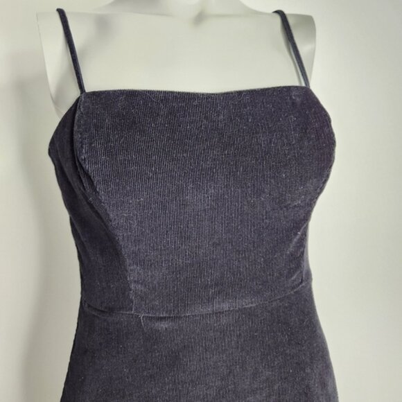 Aritzia Wilfred Isabella Black Corduroy Mini Dress Size 4 - Picture 4 of 16